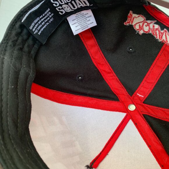 NWT DC Comics Suicide Squad " In Squad We Trust" Black / Charcoal Cap - Picture 7 of 8